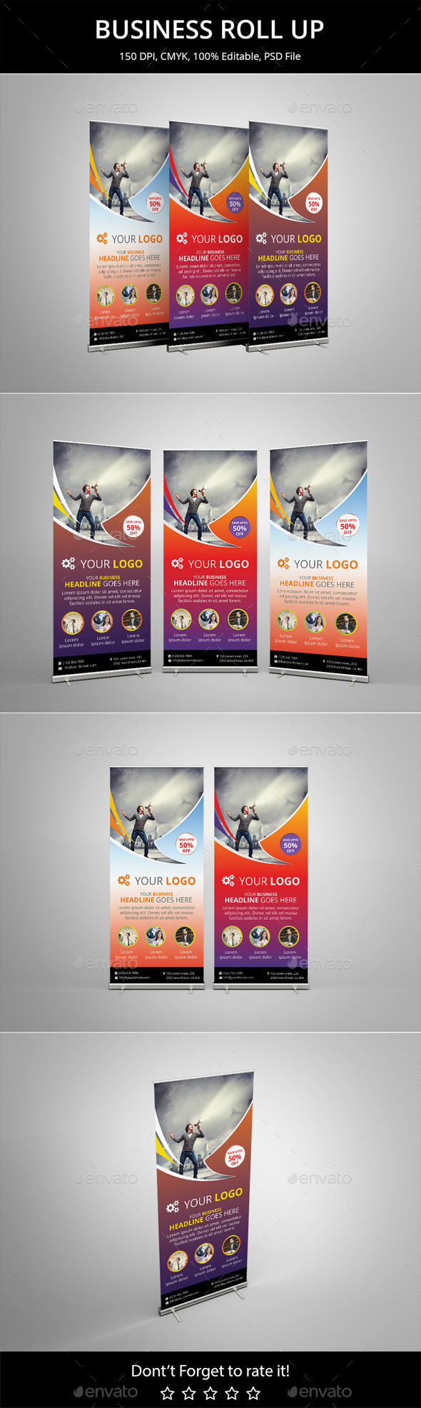 Business Roll Up Banner - Signage Print Templates