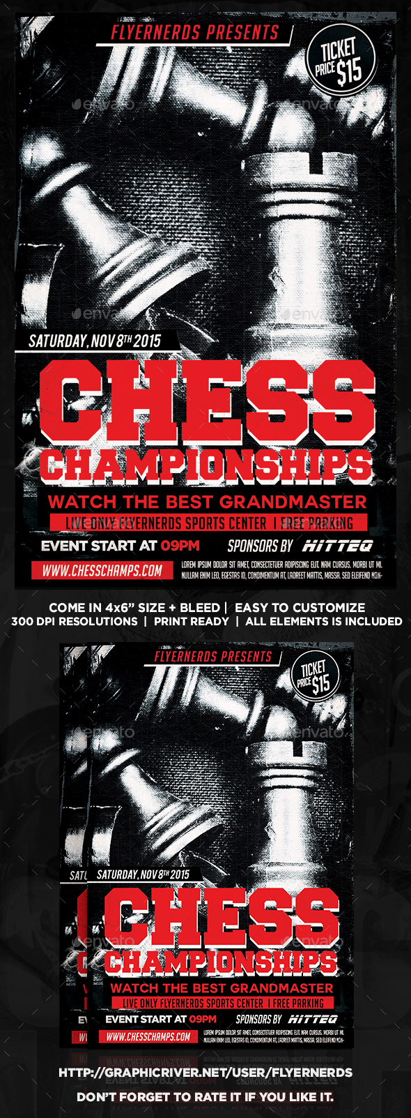 Chess Championships Sports Flyer - Sports Events