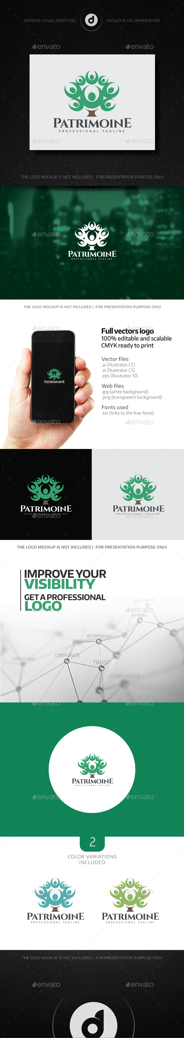 Patrimoine Logo - Humans Logo Templates