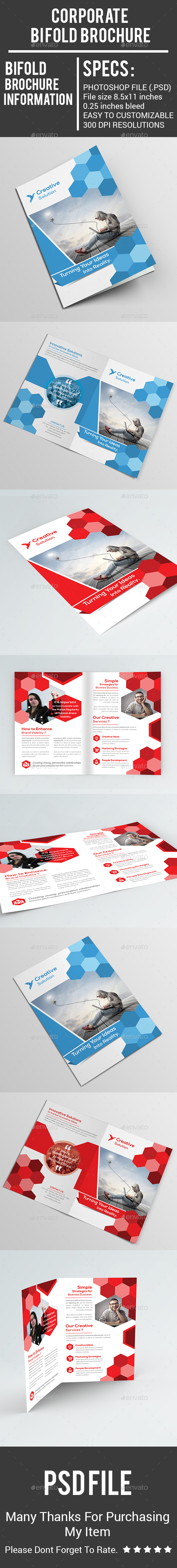 Corporate Bi Fold Brochure - Corporate Brochures