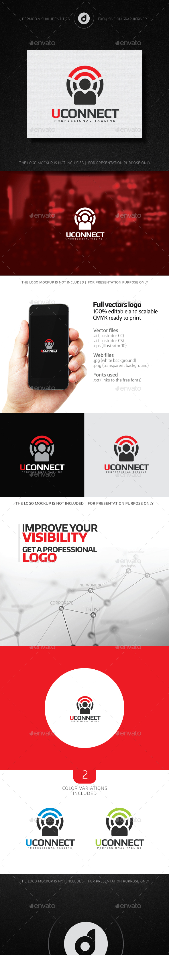 UConnect Logo - Symbols Logo Templates
