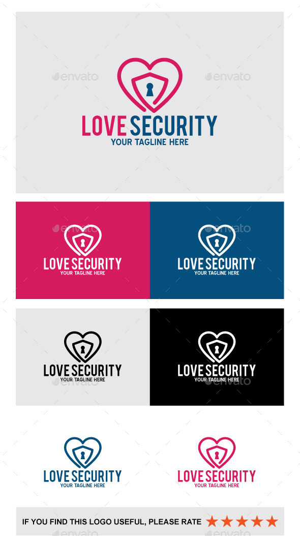 Love Security - Symbols Logo Templates
