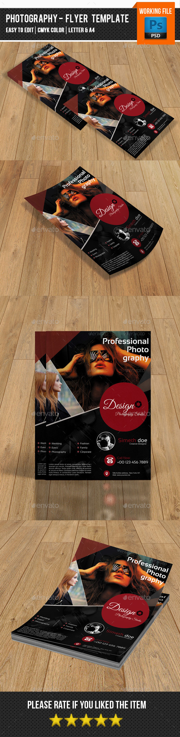Photography Flyer Template-V126 - Corporate Flyers