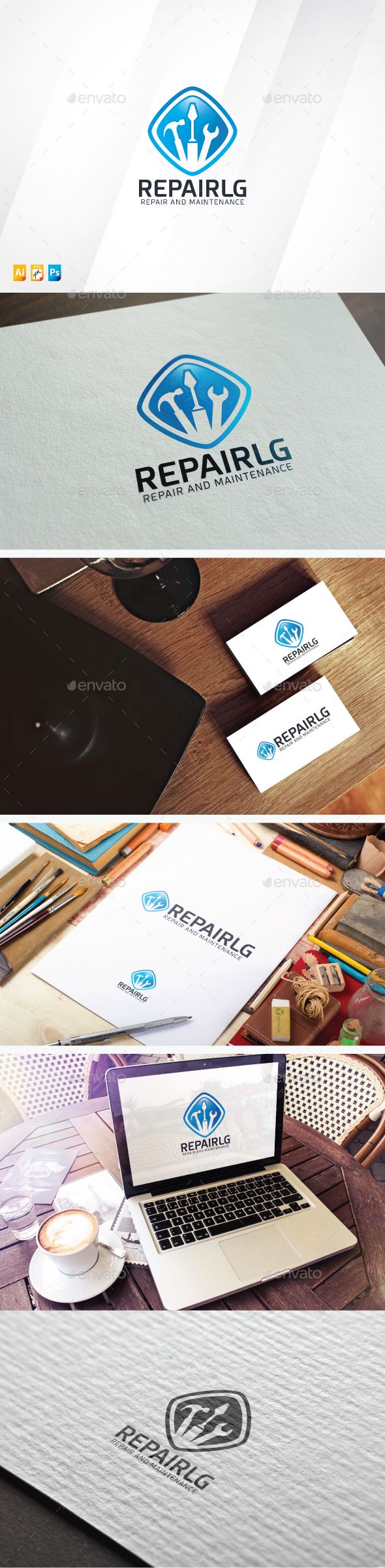 Repair Logo - Objects Logo Templates