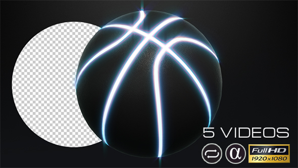 Neon Basketball Ball - 5 Pack