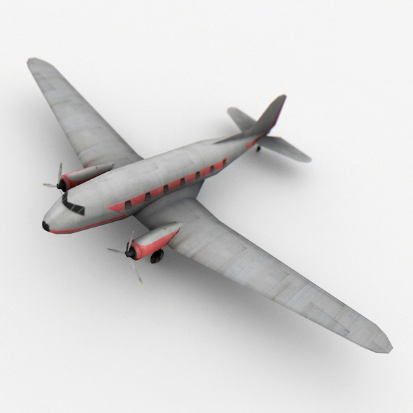 Low Poly Airplane - 3Docean 13828042