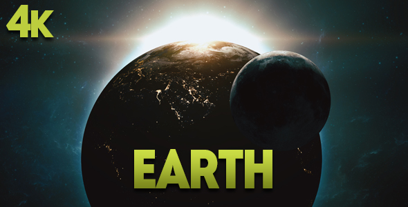 Cinematic Sunrise Earth and Moon alt