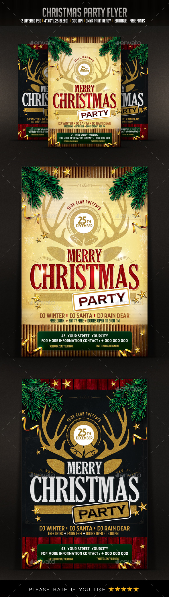 Christmas Party Flyer - Clubs & Parties Events