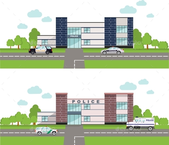 Police Concept - Buildings Objects