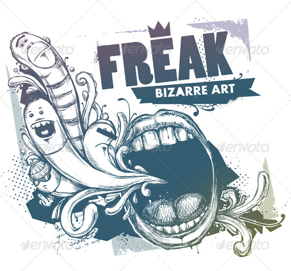 Modern sketchy style image - Characters Vectors