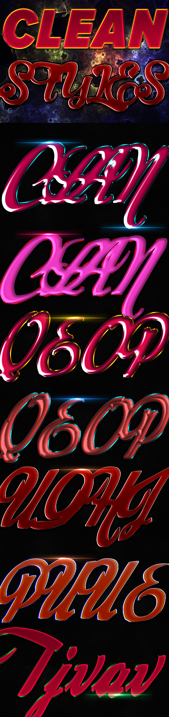 Clean Styles - Styles Photoshop