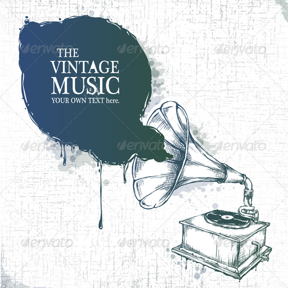Modern sketchy style image - Retro Technology
