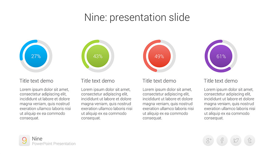 Nine, Presentation Templates 