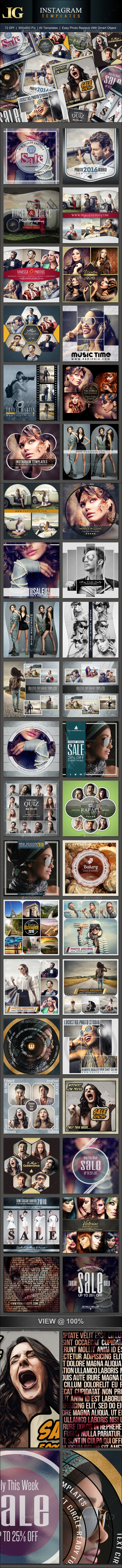 Instagram Templates - Miscellaneous Social Media