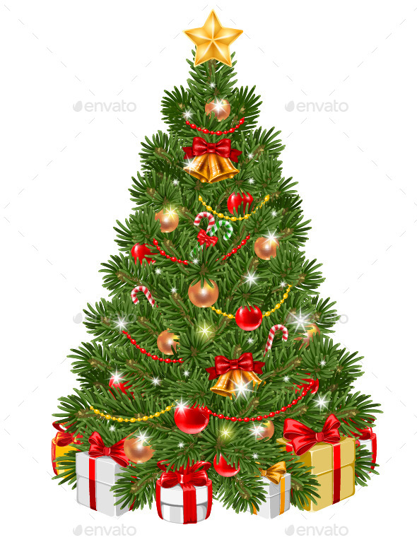 Decorated Christmas Tree - Christmas Seasons/Holidays