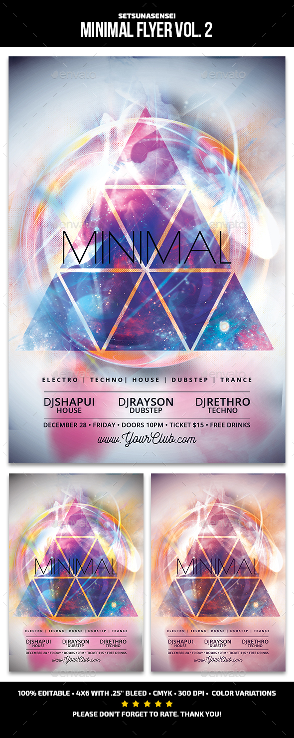 Minimal Flyer Vol. 2 - Clubs & Parties Events
