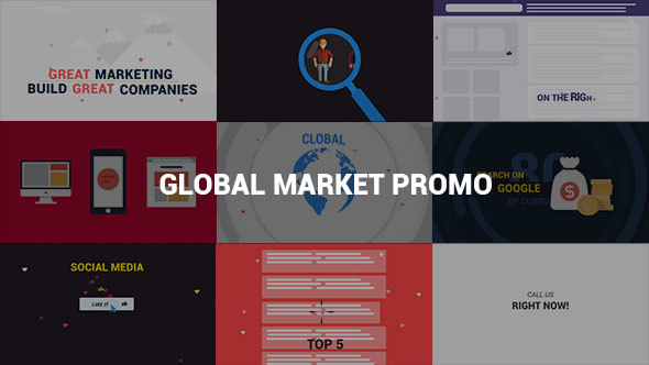 Global Market Promo - VideoHive 13832383