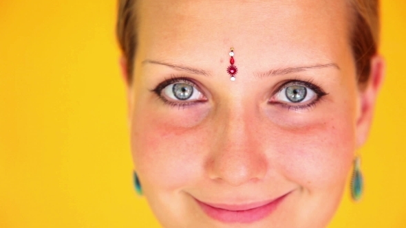 Portrait Of Beautiful Smiling Woman 