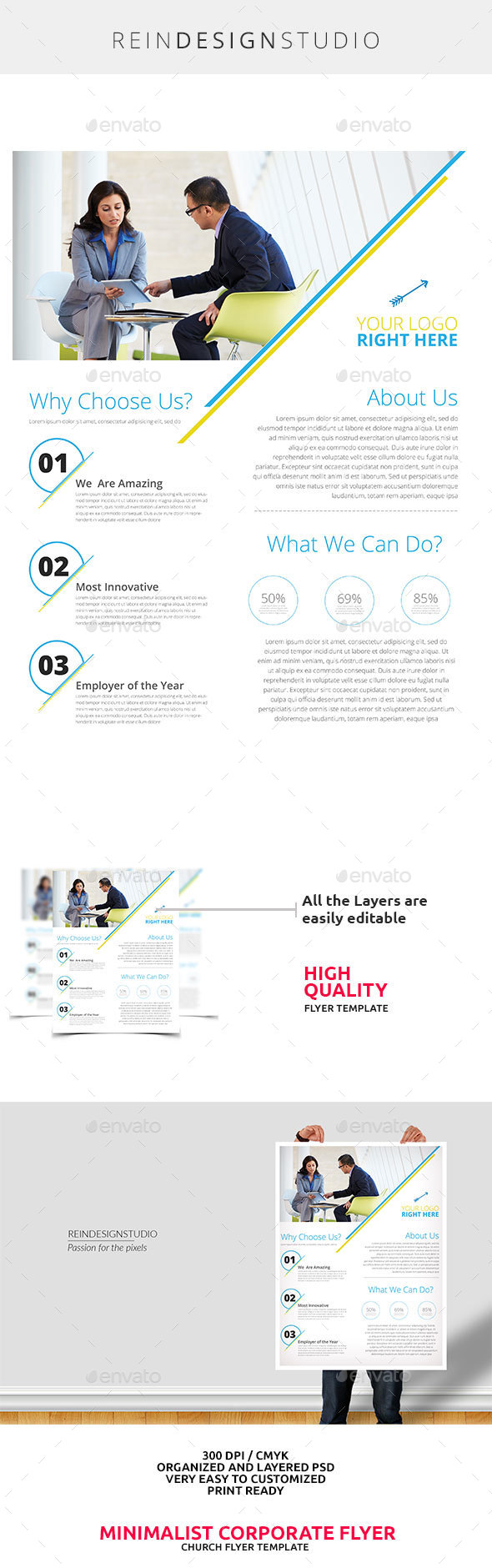 Minimalist Corporate Flyer - Corporate Flyers