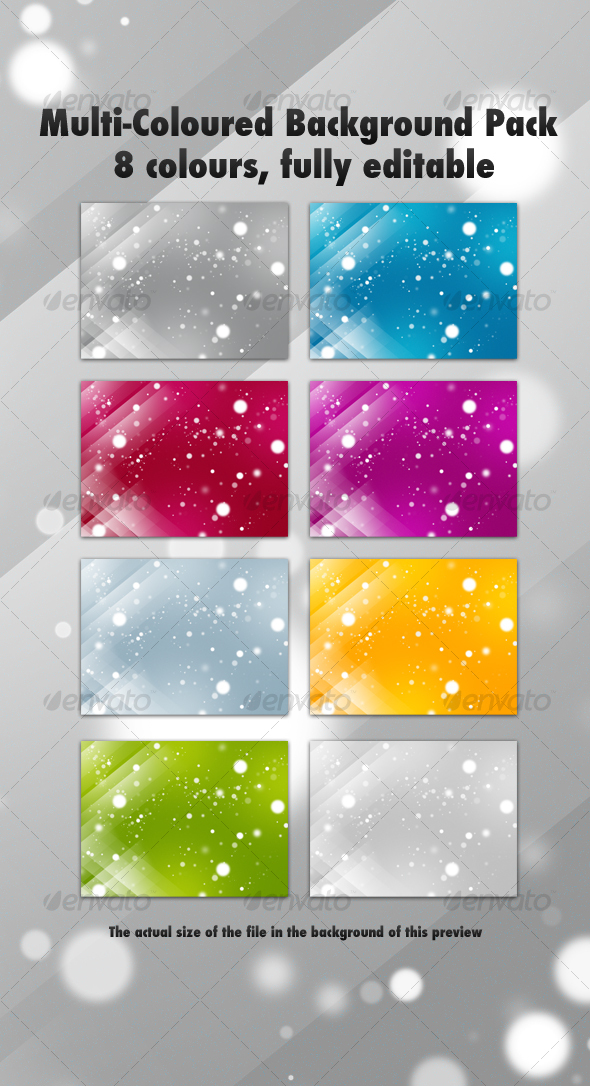 Multi-Coloured Background Pack - Backgrounds Graphics