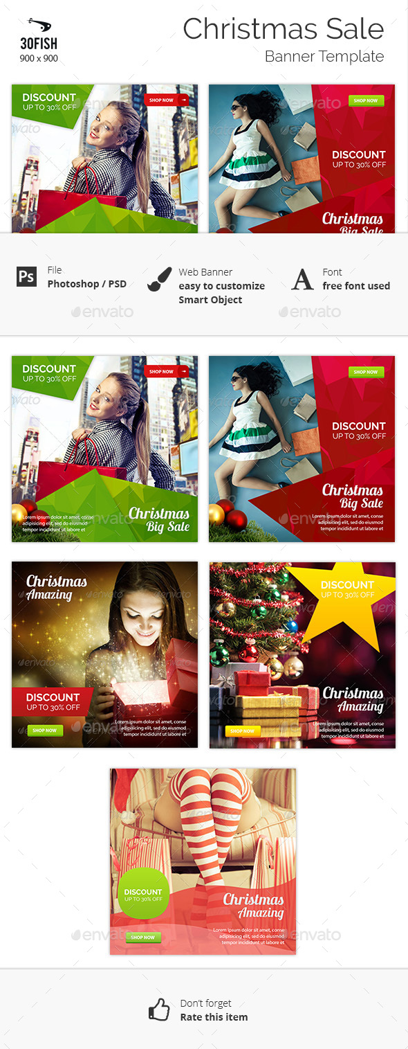 Christmas Sale Banner - Banners & Ads Web Elements