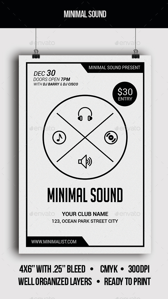 Minimal Sound - Flyer - Clubs & Parties Events