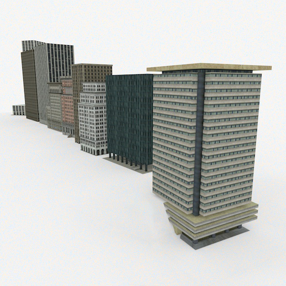 9 skyscrapers - 3Docean 13835409