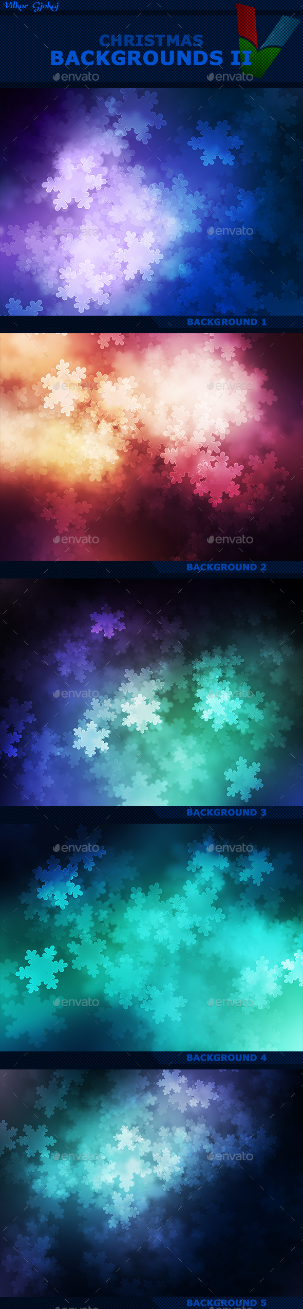 Christmas Backgrounds II - Abstract Backgrounds