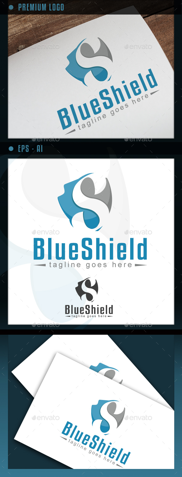 BlueShield - Letter S - Letters Logo Templates