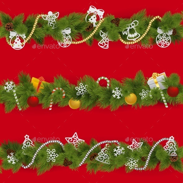 Vector Christmas Borders - Christmas Seasons/Holidays