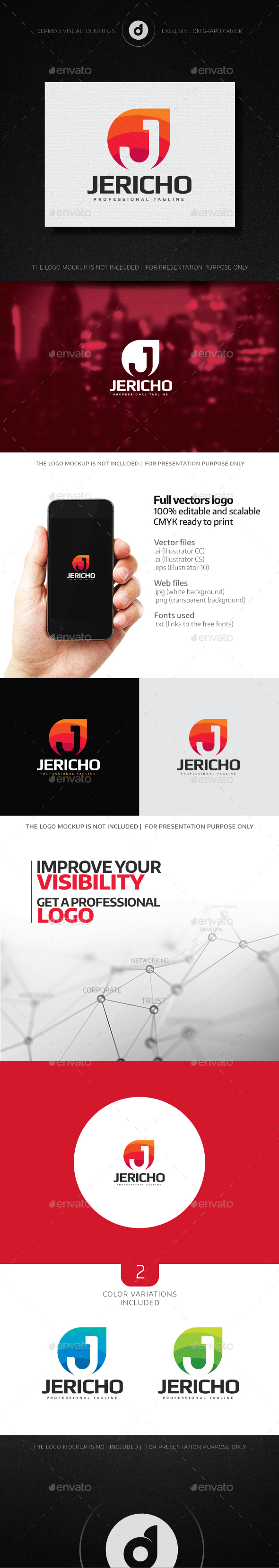 Jericho Logo - Letters Logo Templates