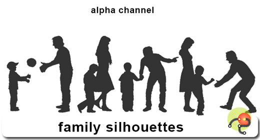 Family silhouettes