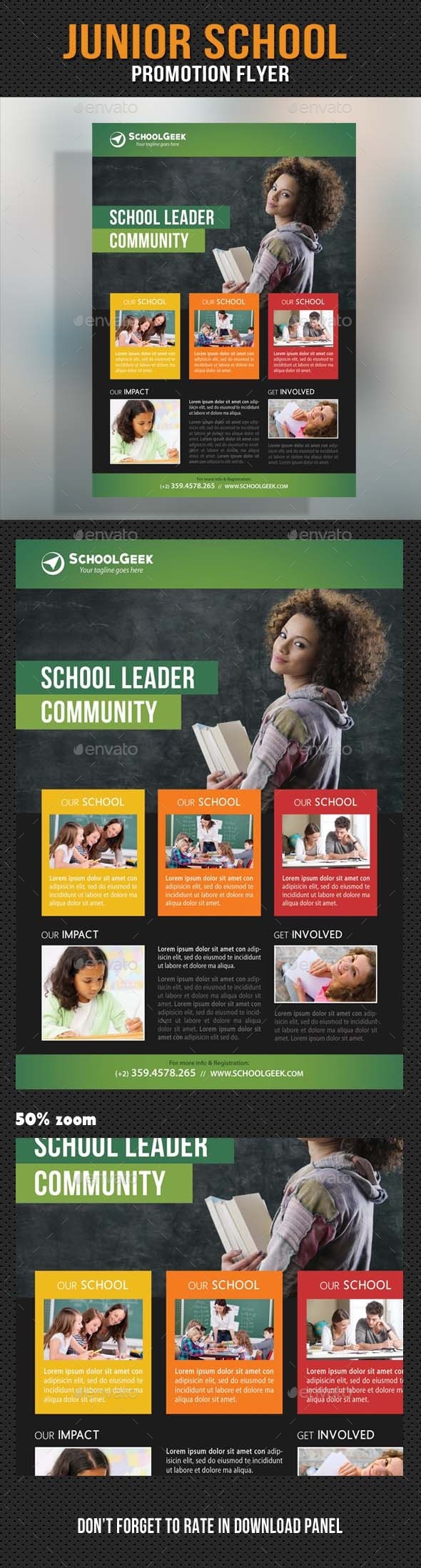 Junior School Promotion Flyer 13 - Events Flyers