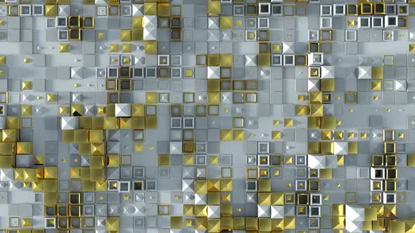 Abstract Gold And White Background