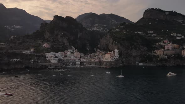 Amalfi Coast is the stretch of coast bell, south of the Sorrento Peninsula.
