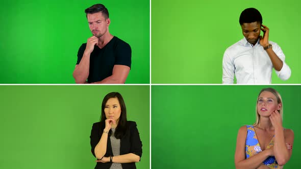  Compilation (Montage) - People Think - Green Screen Studio alt