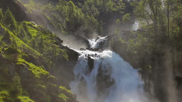 Latefossen is One of the Most Visited Waterfalls in Norway alt