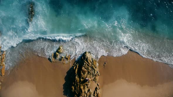 Aerial Beach Wave