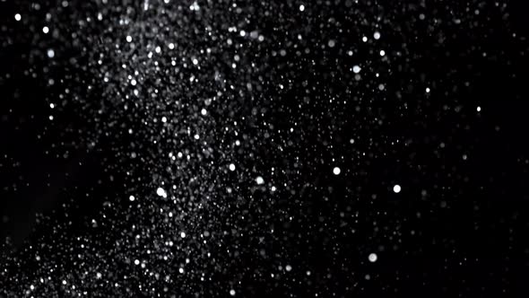 SIlver Glitter Background in Super Slow Motion at 1000Fps alt