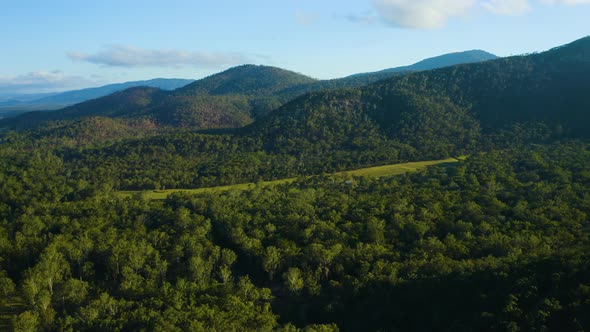 Aerial, Beautiful View On Atherton Tablelands In Queensland, Australia