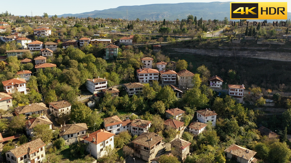 Safranbolu Houses Aerial Video