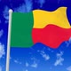 Benin Flying National Flag In The Sky - VideoHive Item for Sale