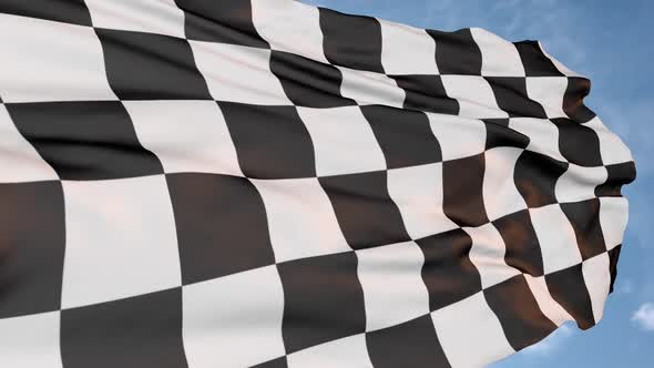 black and white finish flag alt