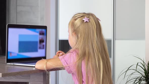 Child at Home at the Computer