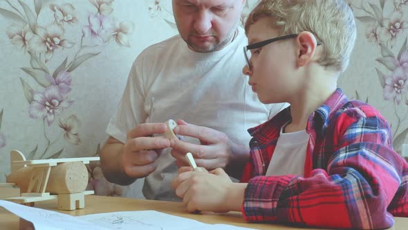 Happy Father's Day and Childhood Concept alt