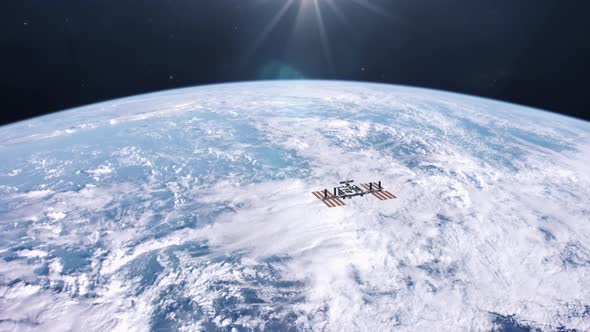 International Space Station in Orbit of Planet Earth
