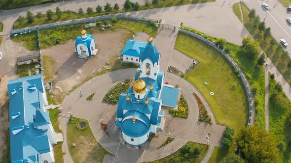 The orthodox church in Sosnovoborsk Chapel Church Temple Russia Siberia Kray Sosnovoborsk alt