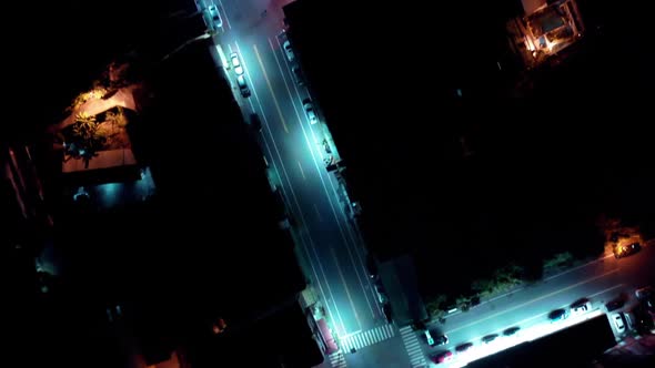 Aerial shot of a small town in central Taiwan alt