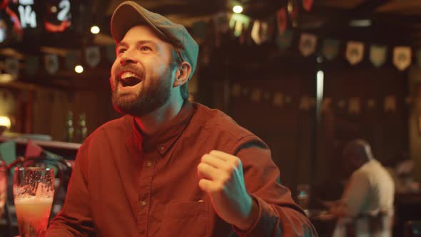 Watching Sport Event In Pub alt