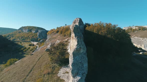 View From Gorge On A Beautiful Valley In Sunny Day alt